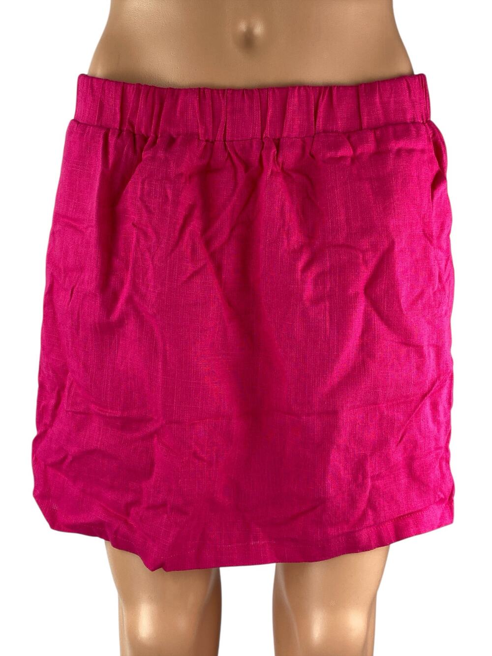 NEW Seven Wonders Chiara Women's Pink Elastic Waist Mini A-Line Skirt Size L